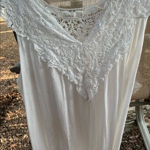 Flowy off white top